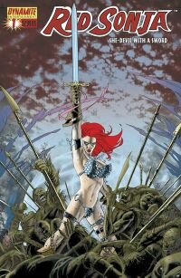 Red Sonja #1 with art by John Cassaday colored by José Villarrubia